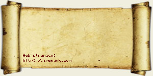 Janko Perunac vizit kartica